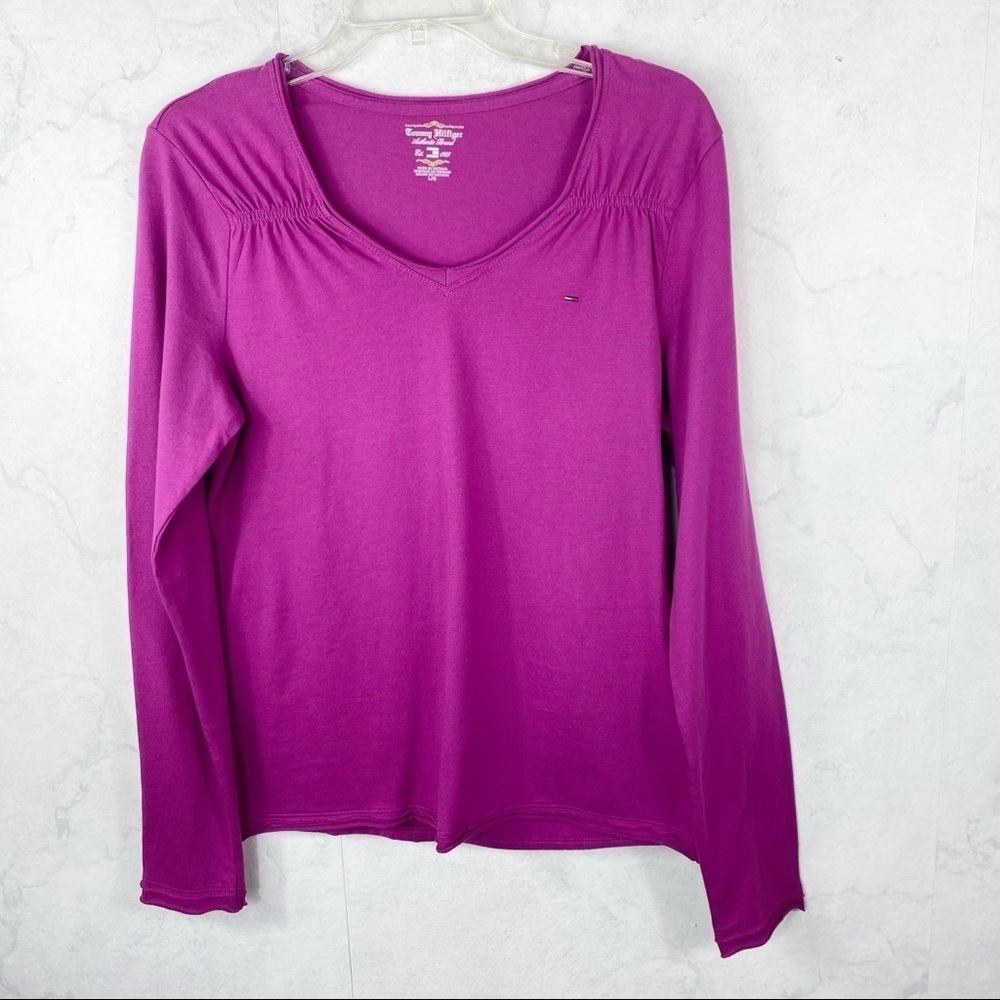 [Tommy Hilfiger] Purple Long Sleeve Tee